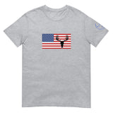 Buck Skull American Flag Unisex T-Shirt