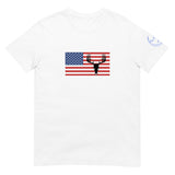 Buck Skull American Flag Unisex T-Shirt